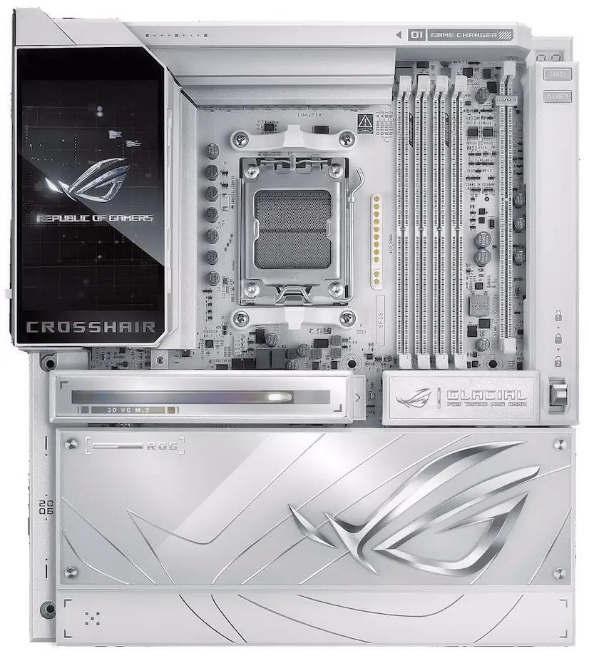 Ciudalcampo PC - Montaje Placa Base ASUS ROG CROSSHAIR X870E GLACIAL Ciudalcampo